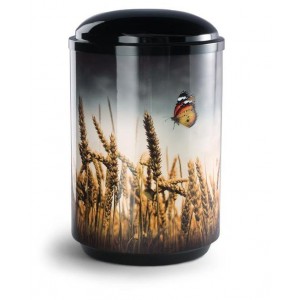 Steel Urn (Wheat Field with Butterfly)